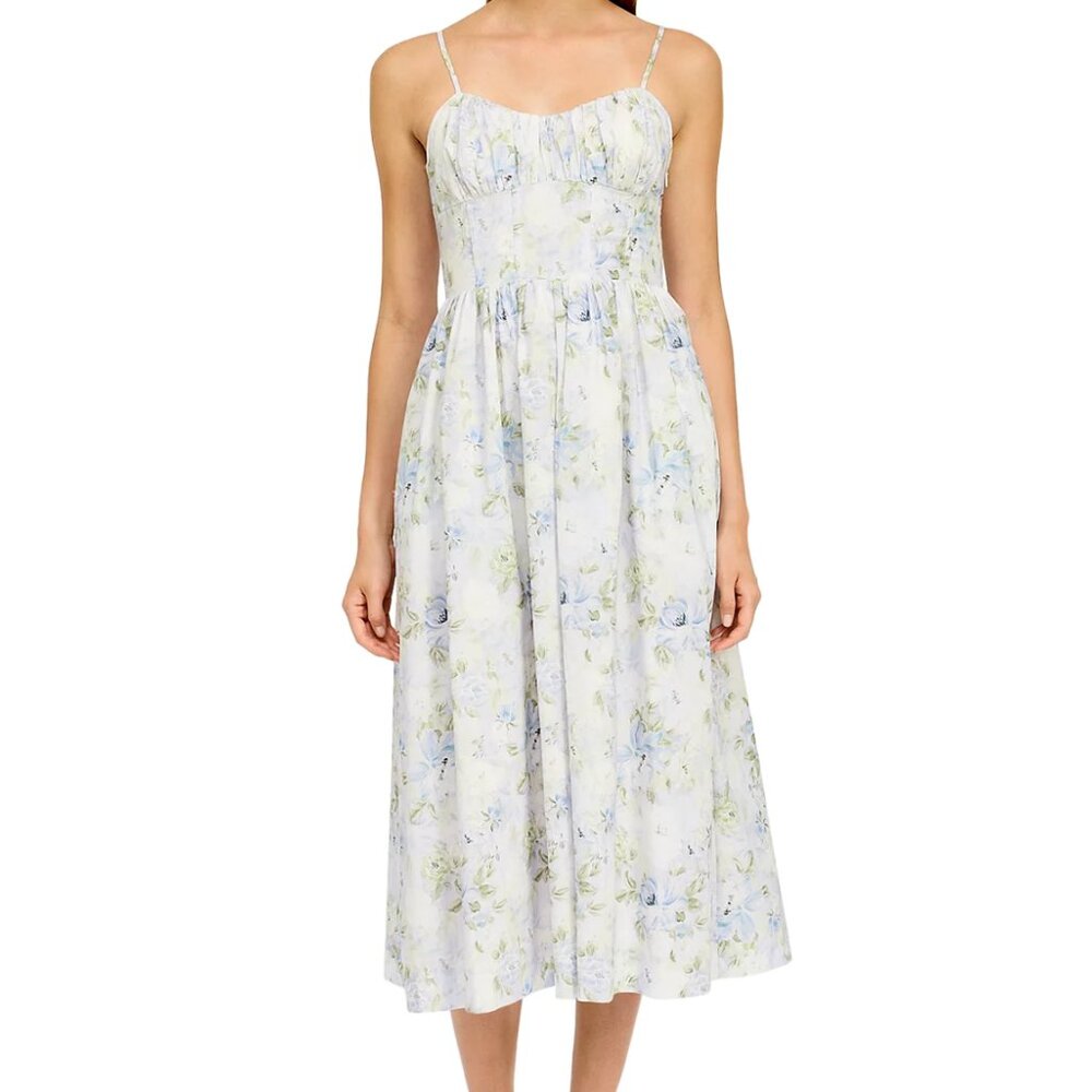 En Saison Scarlet Printed Midi Dress